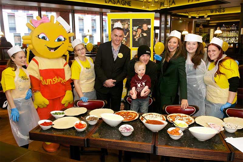 Frankie and Benny's supports Rays of Sunshine