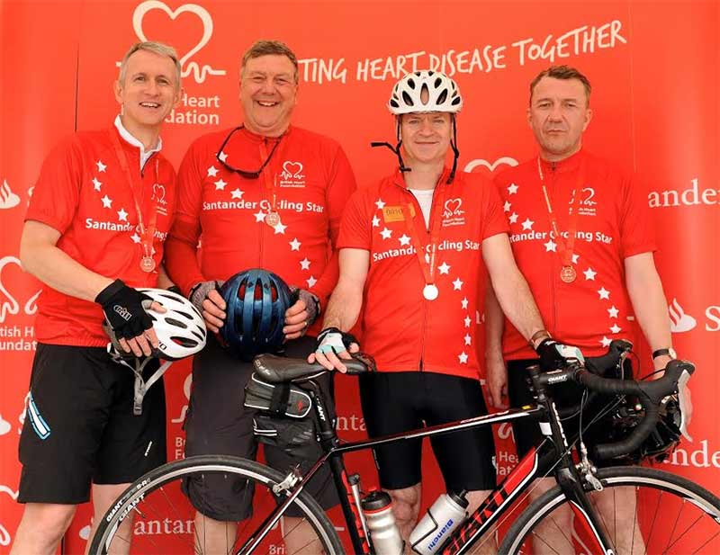 Santander staff raise funds for British Heart Foundation