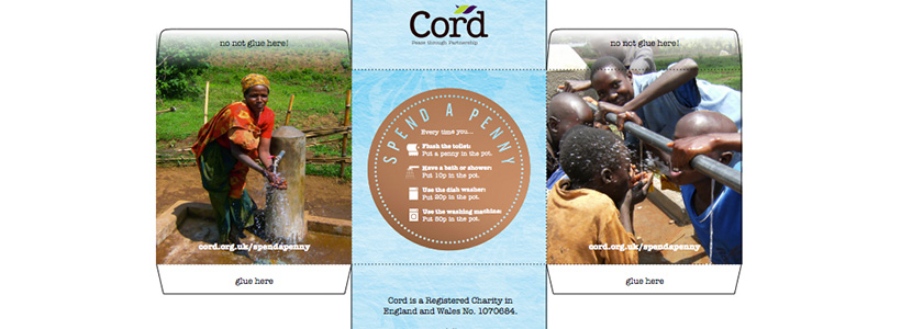 Cord UK Lent appeal DIY collection box