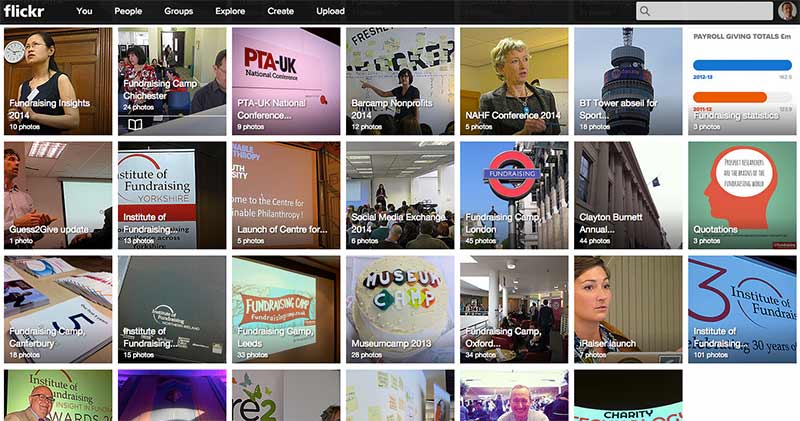 UK Fundraising's Flickr sets of fundraising photos