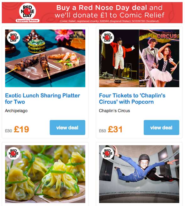 Living Social raises funds for Comic Relief 