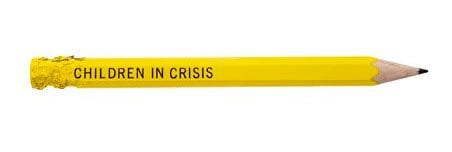 Children in Crisis - yellow pencil logo