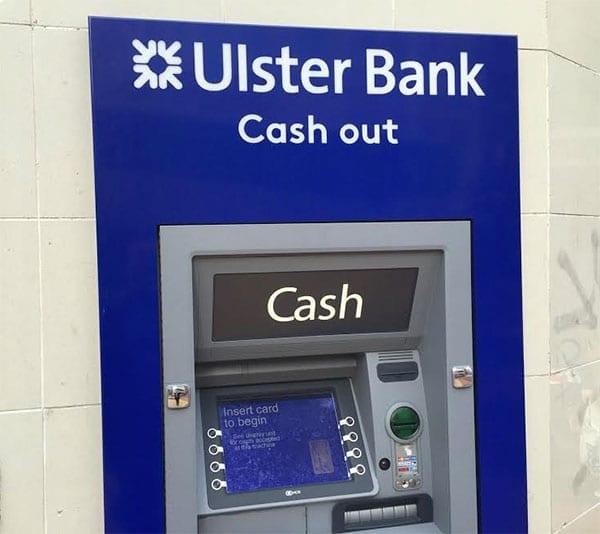 Ulster Bank cash machine - photo: Howard Lake