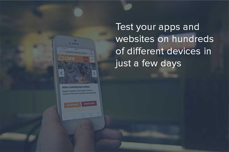 BugFinders test your apps and websites on hundreds of different devices in just a few days