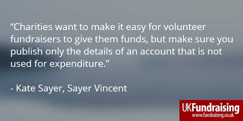 Kate Sayer on avoiding fraud at charities