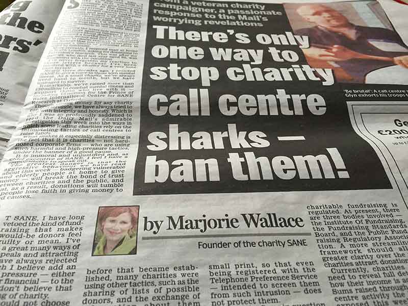 'Ban them' says Marjorie Wallace in Daily Mail article