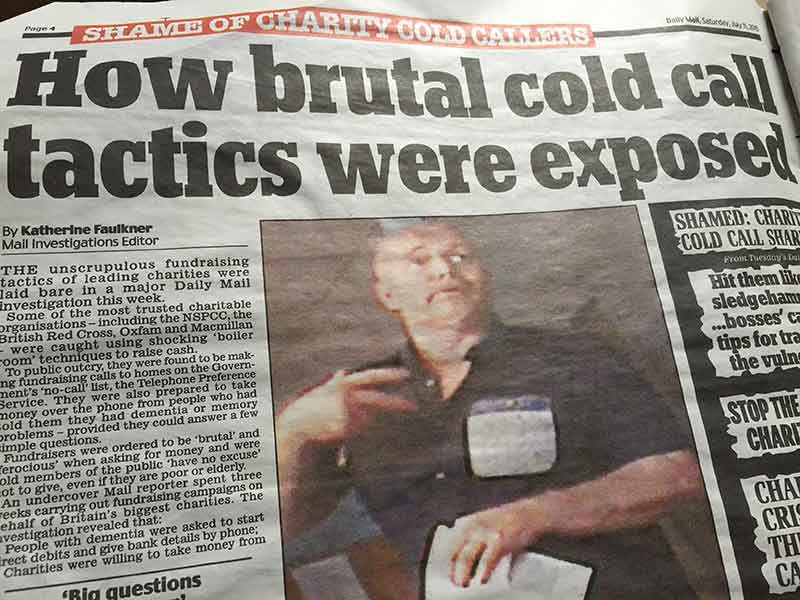 Daily Mail alleges 'brutal cold call tactics'