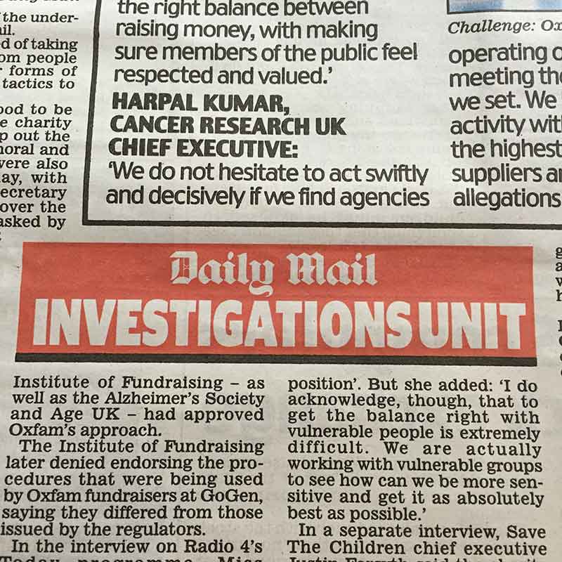 Daily Mail Investigations Unit