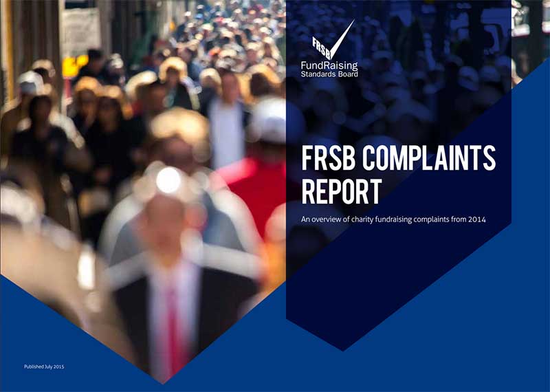 Fundraising Standards Board complaints report 2014 - cover