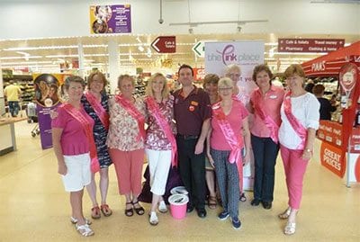 Pink Place chosen as Local Charity Partner by Sainsbury's Kempshott
