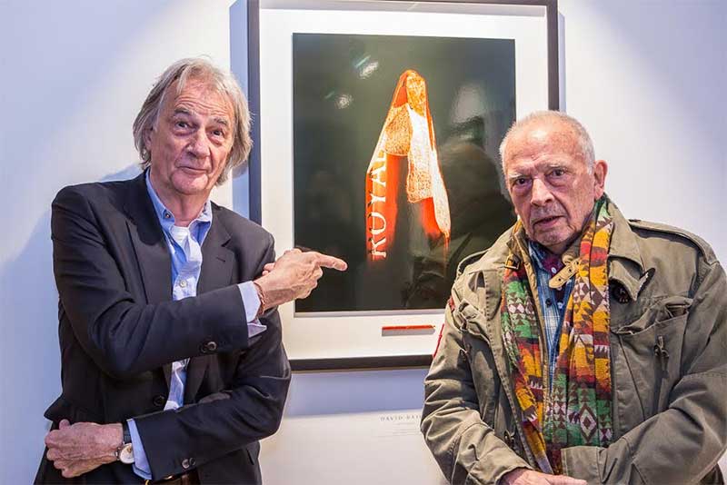 Sir Paul Smith and David Bailey at The Secret Life of the Pencil
