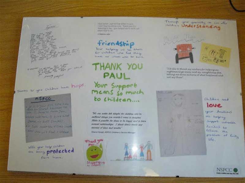 Thank you Paul - NSPCC acknowledgement