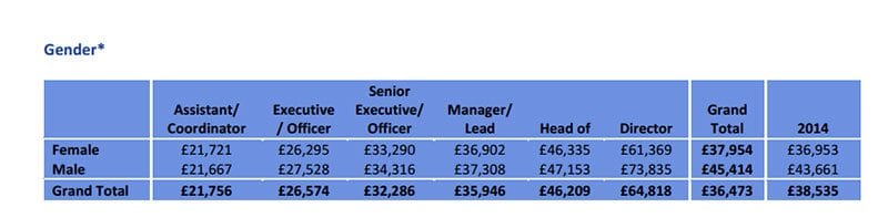 Gender pay gap in fundraising - TPP Fundraising Salary Survey 2015