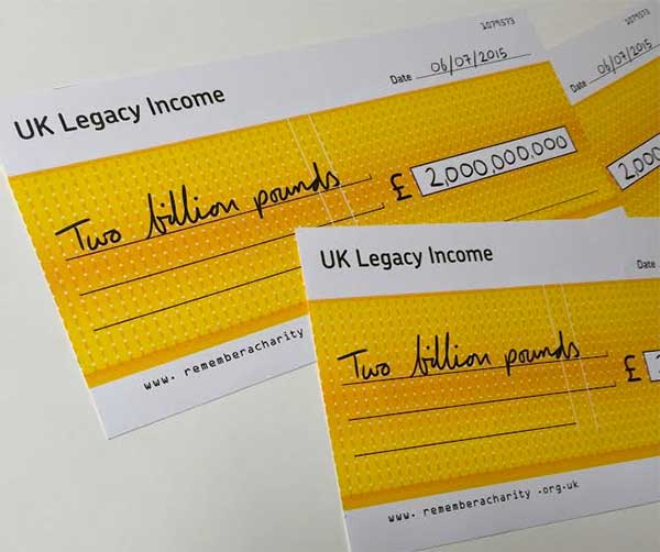 Legacies yield £2 billion to charities year after year
