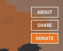 Donate button on Refugees Welcome map
