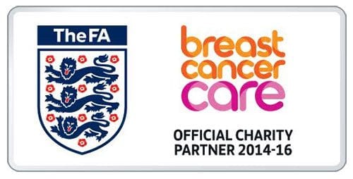 The FA and Breast Cancer Care's logos