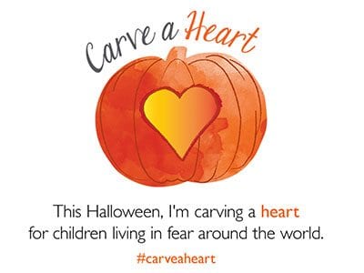 World Vision #carveaheart campaign