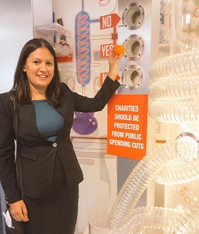 Lisa Nandy MP at CAF stand at Labour Party Conference 2015