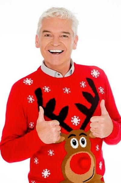 Philip Schofield in a Text Santa Christmas jumper