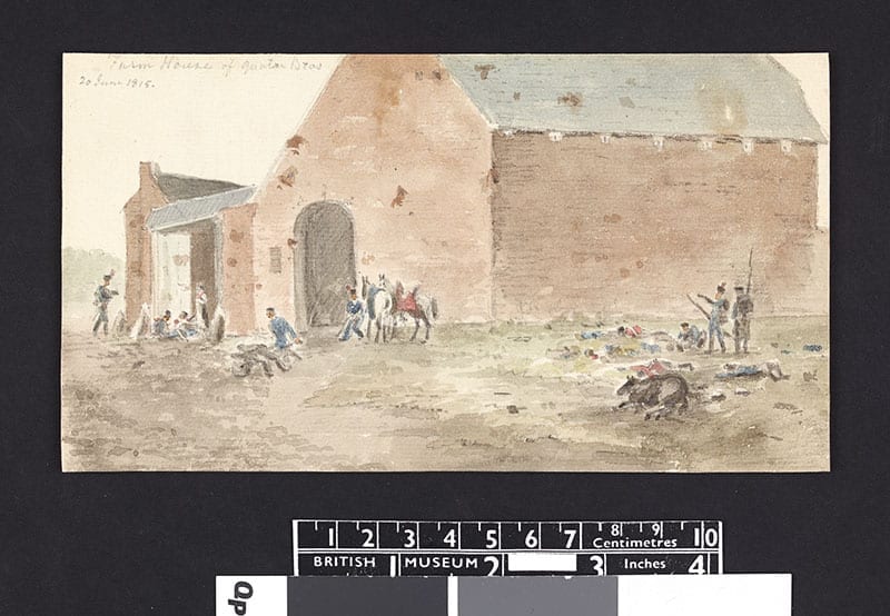 The Farmhouse of Quatre Bras 20 June 1815. © the Trustees of the British Museum