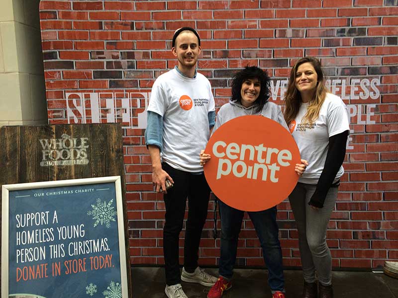 Whole Foods support Centrepoint on Black Friday and up to Christmas