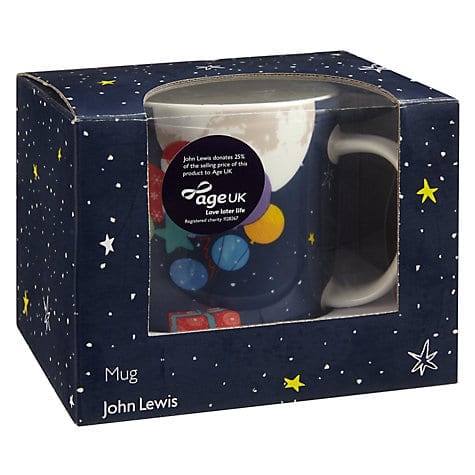 John Lewis Man on the Moon mug for Age UK